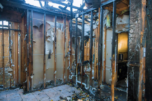 Professional Soot Removal technician working in Downing, WI